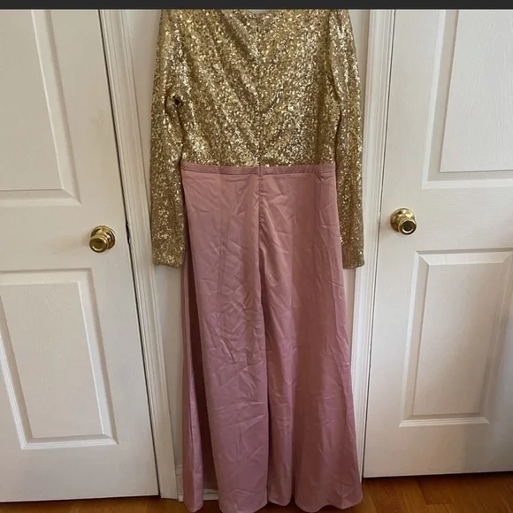 Nwt gold sparkly stain dress - Picture 7 of 9